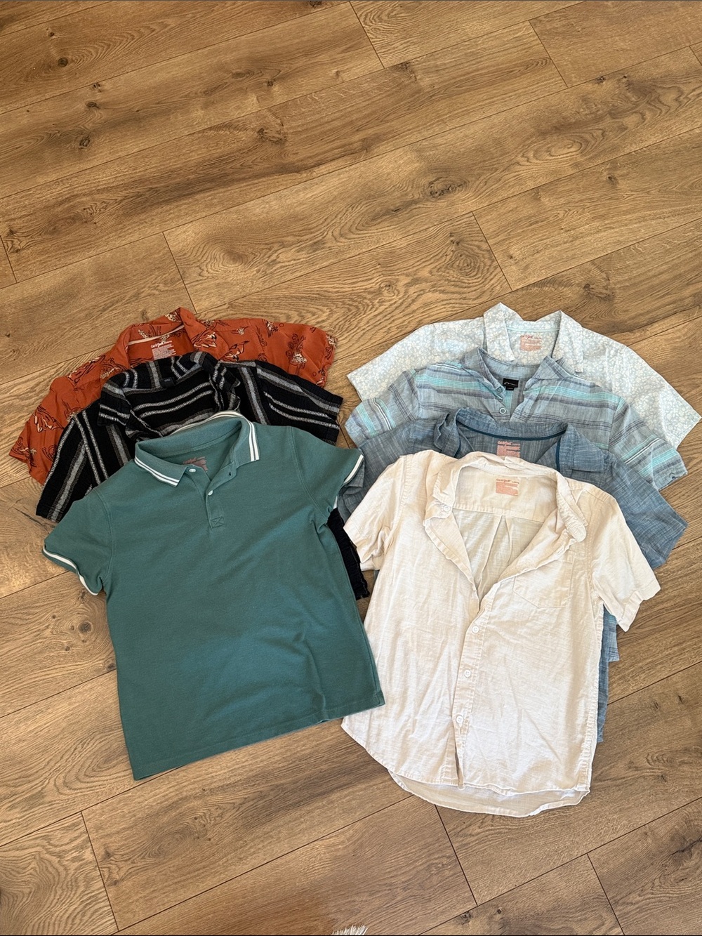 Lot of 7 Target Brand Button Downs & Polo L(10/12)